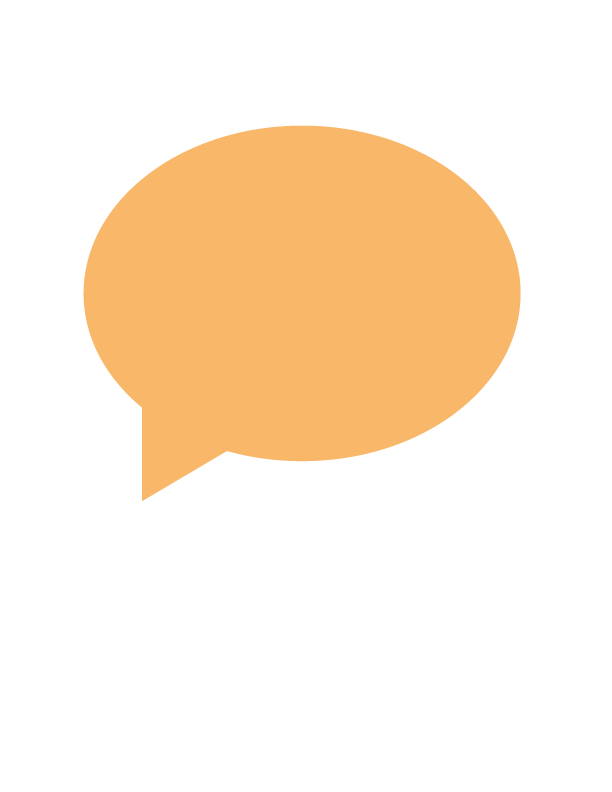 orange speech bubble